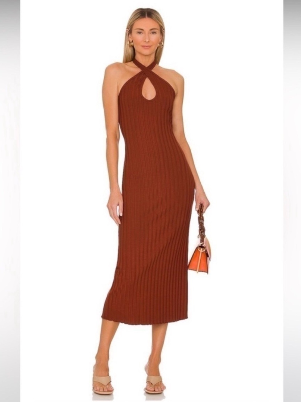 Simon Miller Ribbed Halter Dress Size M